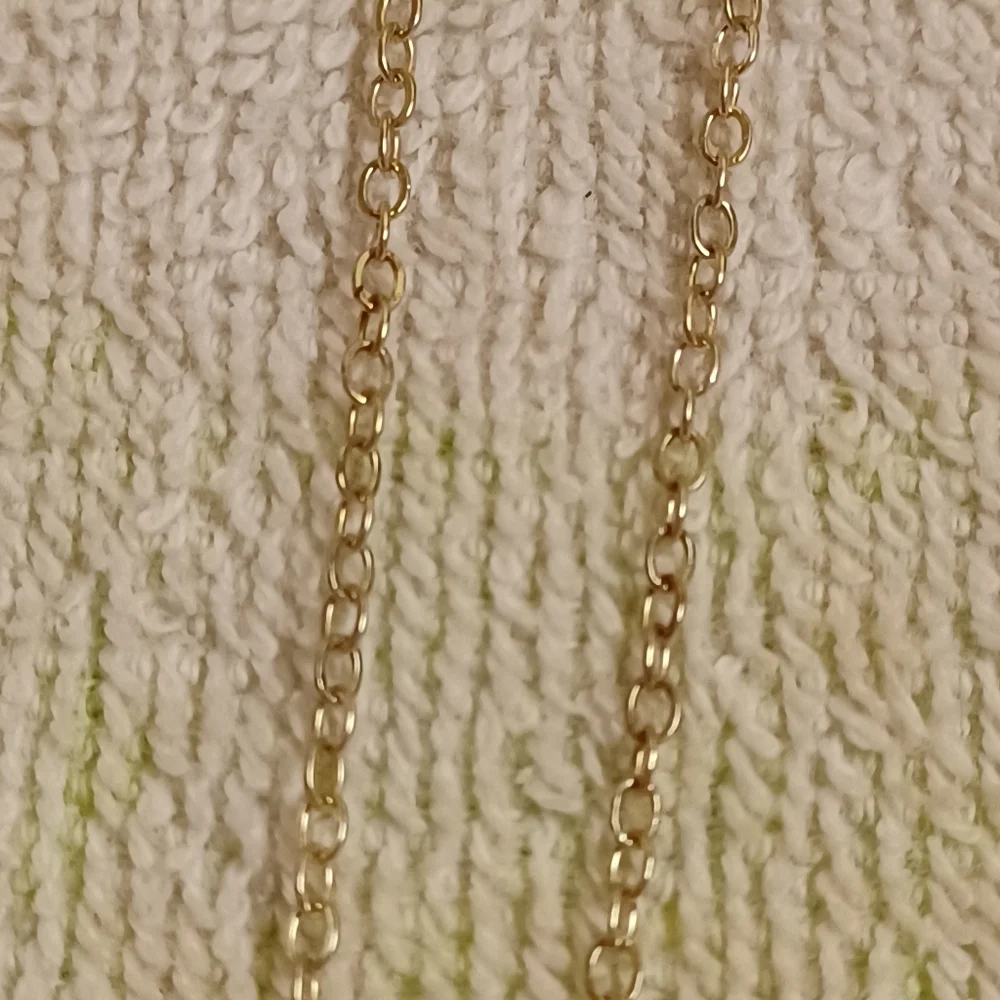 DJ Strang Pearl And Hammered Plate Goldtone Over Sterling Necklace-10